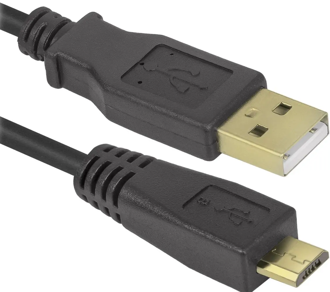 Кабель USB to MicroUSB Defender USB08-06Pro 1.8m (Black)
