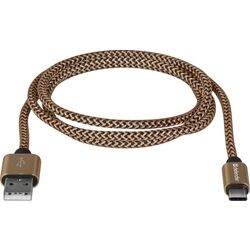 Кабель USB to Type-C Defender USB09-03T Pro 1м (Gold)