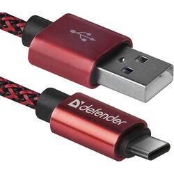 Кабель USB to Type-C Defender USB09-03T Pro 1m (Red)