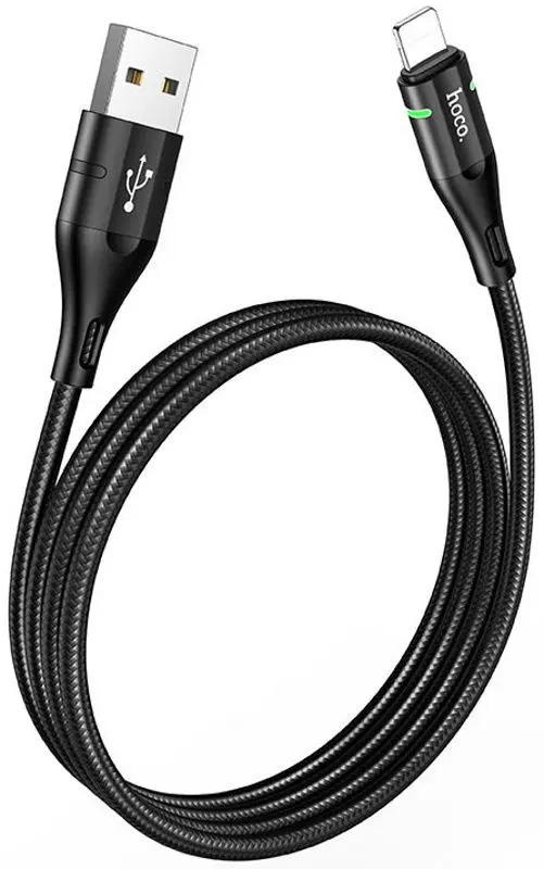 Cablu USB to Lightning Hoco U93 Shadow 1.2m (Black)