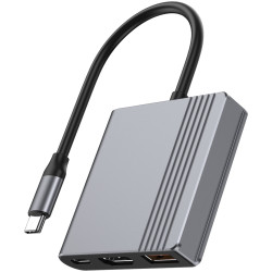 Adaptor Gembird A-CM-COMBO3-05 (Space Grey) Thumb