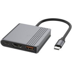 Adaptor Gembird A-CM-COMBO3-05 (Space Grey)