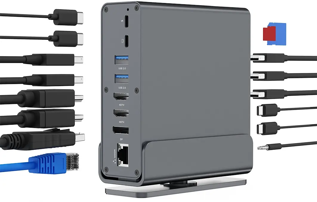 Statie de andocare Gembird A-CF-COMBO15-01 (Grey) - 7