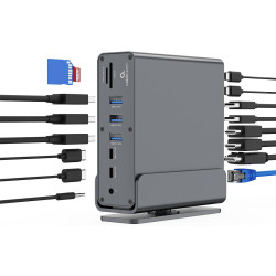 Statie de andocare Gembird A-CF-COMBO15-01 (Grey) Thumb