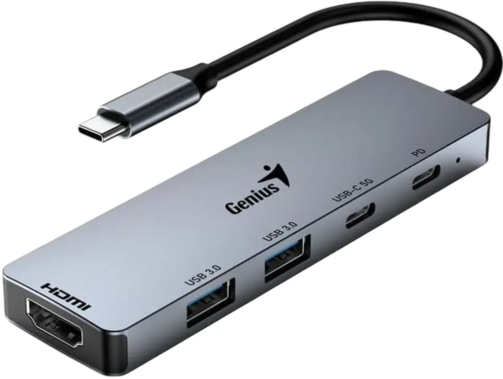 USB-концентратор Genius UH-500 (Gray)