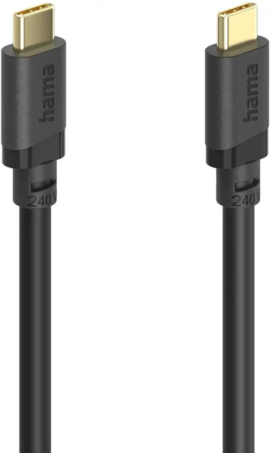 Cablu Type-C to Type-C Hama 00202009 (Black)