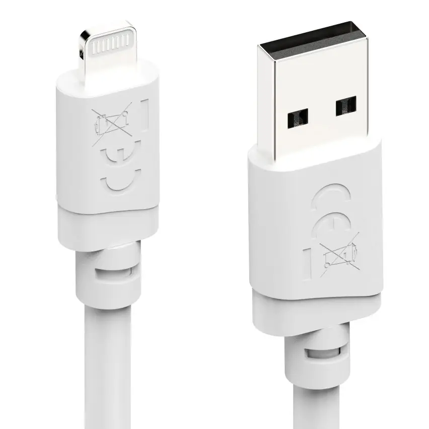 Кабель USB-A to Lightning Hama 00201800 1м (White) - 5