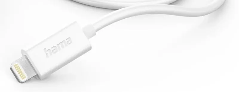Cablu USB-A to Lightning Hama 201579 1m (White)