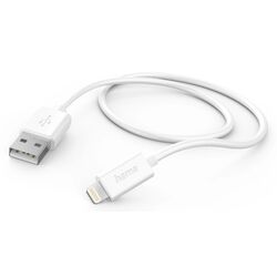 Cablu USB-A to Lightning Hama 201579 1m (White)