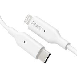 Кабель USB-C to Lightning Hama 201598 1m (White) Thumb