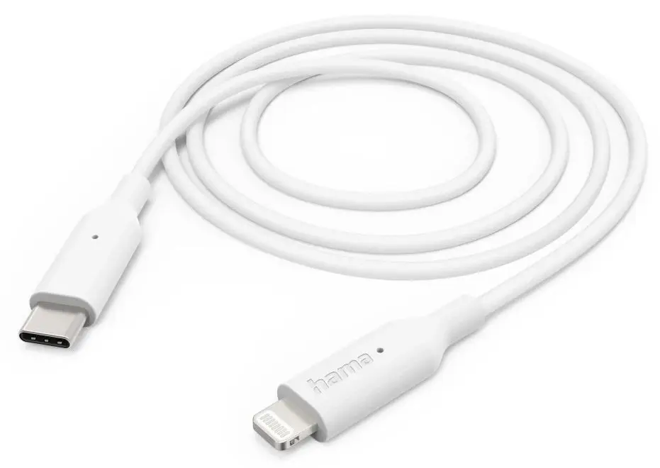 Кабель USB-C to Lightning Hama 201598 1m (White)