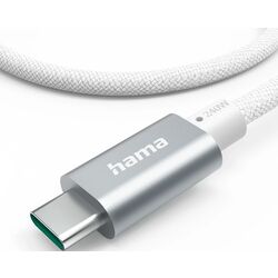 Кабель USB-C to USB-C Hama 201724 1.5m (White) Thumb