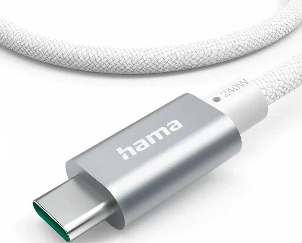 Кабель USB-C to USB-C Hama 201724 1.5m (White) - 3