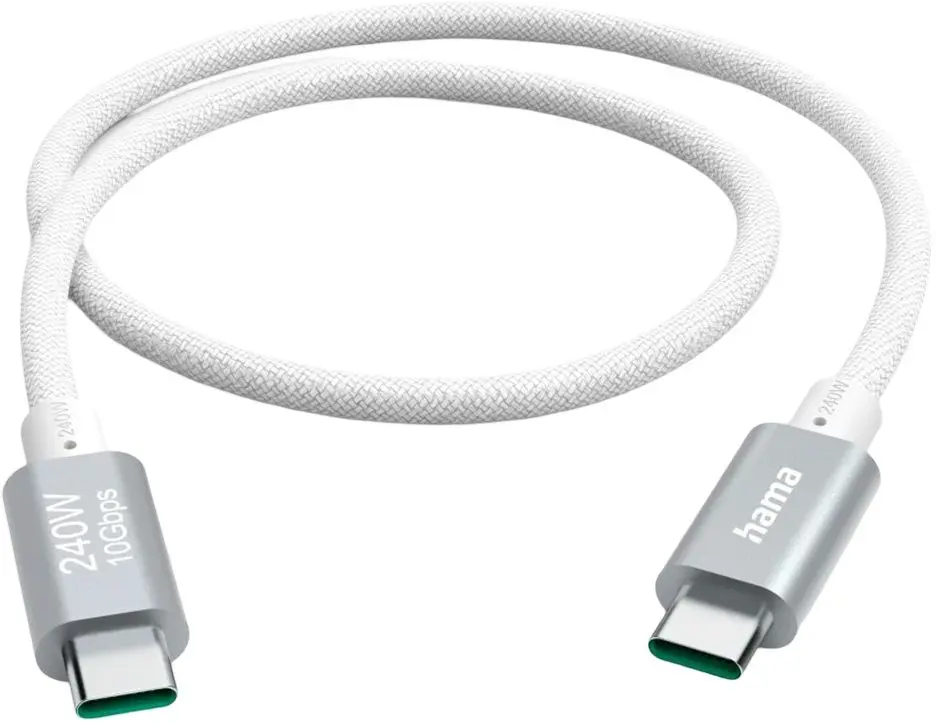 Кабель USB-C to USB-C Hama 201724 1.5m (White)