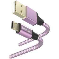 Кабель USB to Micro-USB Hama Reflective 187205 (Lavender)