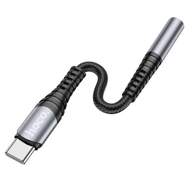 Adaptor Type-C to 3.5mm Hoco LS33 (Metal Gray) - 2