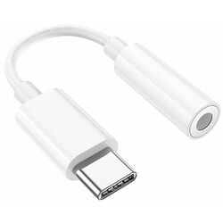 Adaptor Type-C to 3.5mm Hoco LS35 0.08m (White)