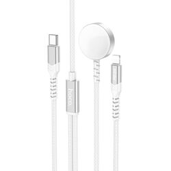 Incarcator wireless 2in1 Hoco CW54 (White)