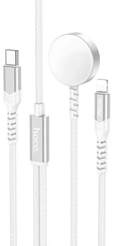 Incarcator wireless 2in1 Hoco CW54 (White)