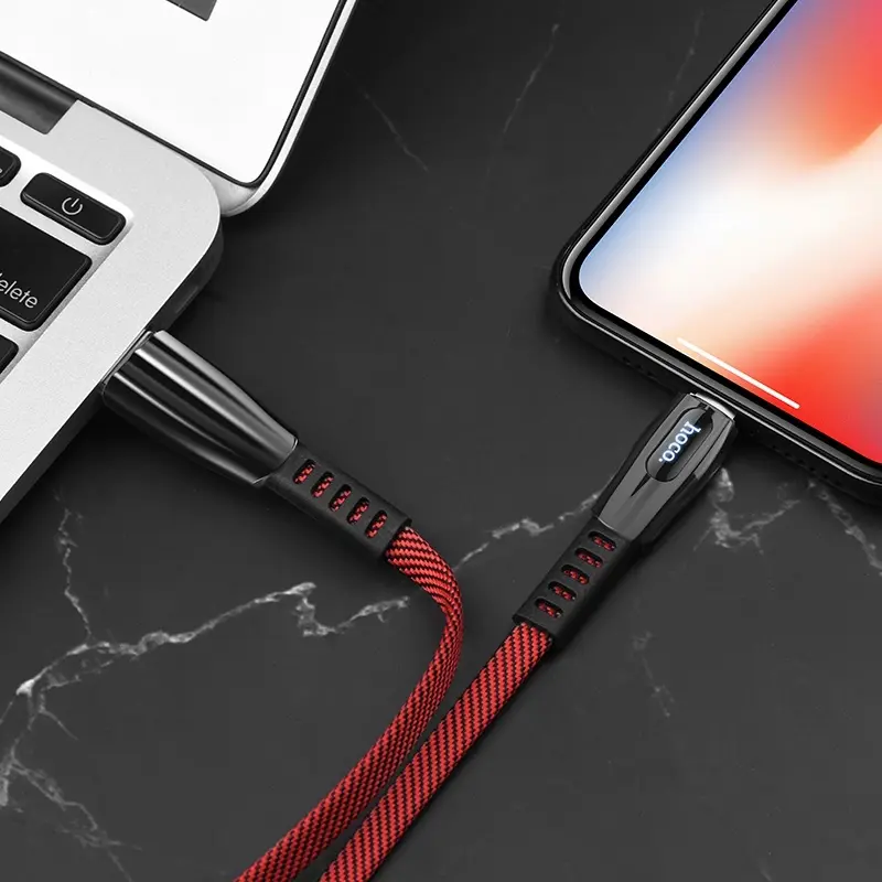 Кабель Hoco U70 Splendor USB to Lightning 1m (Red)