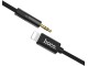 Cablu Lightning to 3.5mm Hoco UPA13 Sound Source (Black)