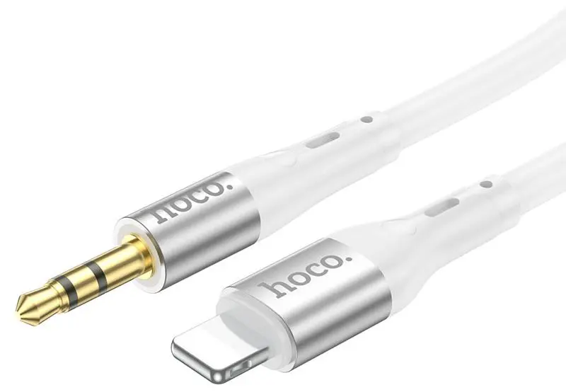 Cablu Lightning to 3.5mm Hoco UPA22 1m (White)