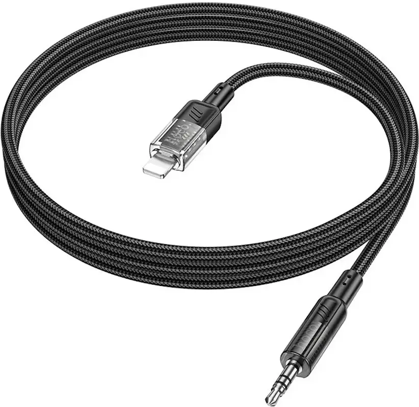Cablu Lightning to 3.5mm Hoco UPA27 Spirit 1.2m (Black)