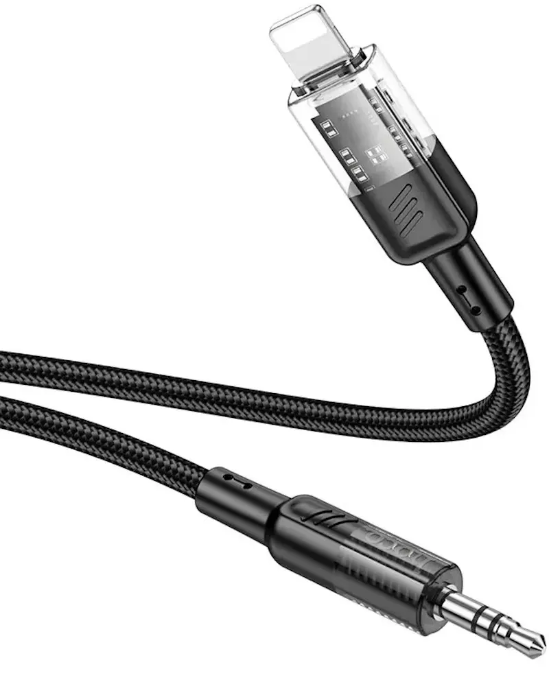 Cablu Lightning to 3.5mm Hoco UPA27 Spirit 1.2m (Black)