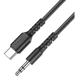 Кабель Type-C to 3.5mm Hoco UPA17 1m (Black) Thumb