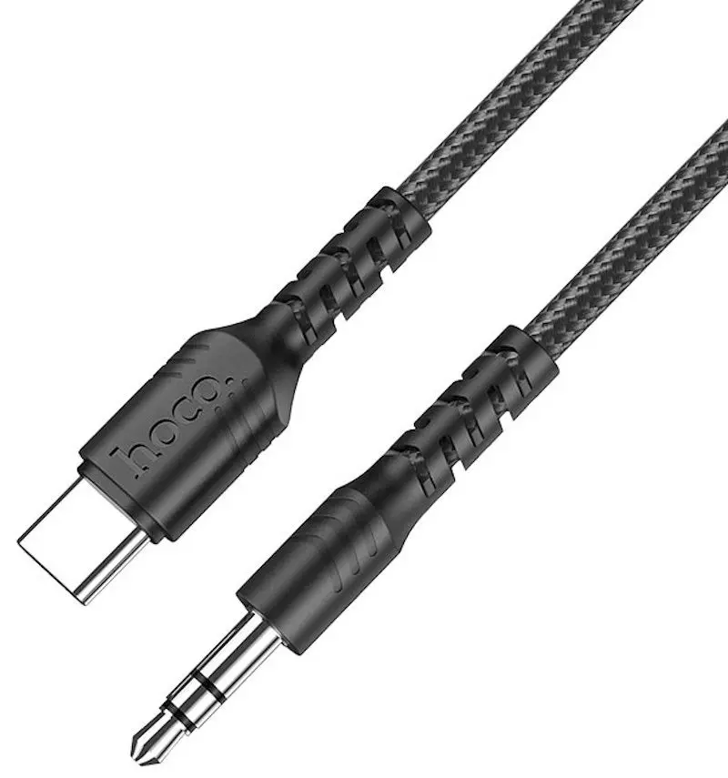 Кабель Type-C to 3.5mm Hoco UPA17 1m (Black)