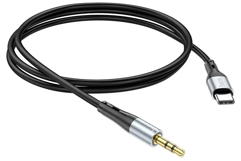 Кабель Type-C to 3.5mm Hoco UPA22 1m (Black)
