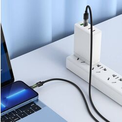 Cablu Type-C to Lightning Hoco U116 1.2m (Black) Thumb