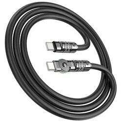 Cablu Type-C to Type-C Hoco U118 Triumph 1.2m (Black) Thumb