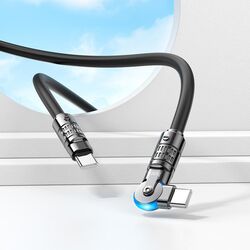 Cablu Type-C to Type-C Hoco U118 Triumph 1.2m (Black) Thumb