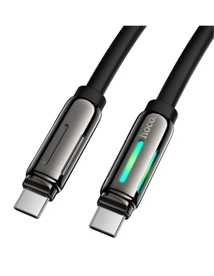 Cablu Type-C to Type-C Hoco U136 Prize 1.2m (Black)