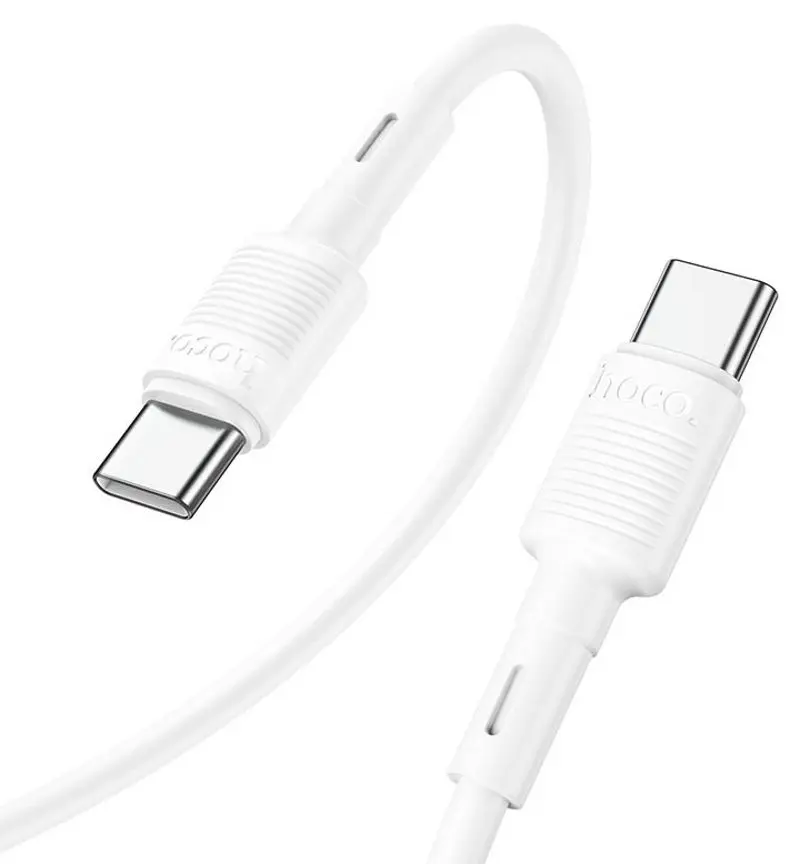 Cablu Type-C to Type-C Hoco X83 Victory 1m (White)