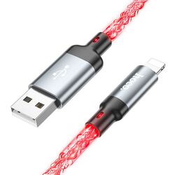 Cablu USB-A to Lighting Hoco U112 Shine 1m (Gray) Thumb