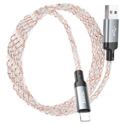 Cablu USB-A to Lighting Hoco U112 Shine 1m (Gray) Thumb