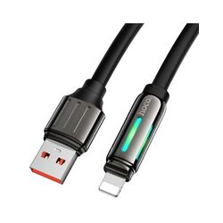 Cablu USB-A to Lighting Hoco U136 Prize 1.2m (Black) Thumb