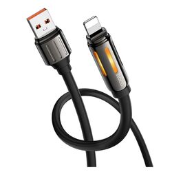 Cablu USB-A to Lighting Hoco U136 Prize 1.2m (Black) Thumb