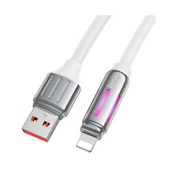Cablu USB-A to Lighting Hoco U136 Prize 1.2m (White) Thumb