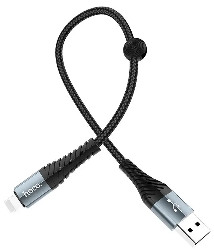 Cablu USB A to Lightning Hoco X38 Cool 0.25m (Black)