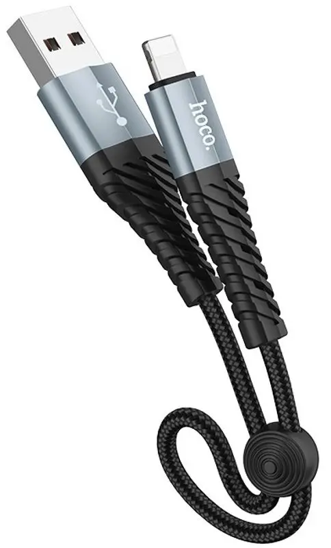Cablu USB A to Lightning Hoco X38 Cool 0.25m (Black)