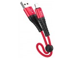 Cablu USB A to Lightning Hoco X38 Cool 0.25m (Red)