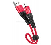 Cablu USB A to Lightning Hoco X38 Cool 0.25m (Red)