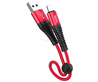 Cablu USB A to Lightning Hoco X38 Cool 0.25m (Red)