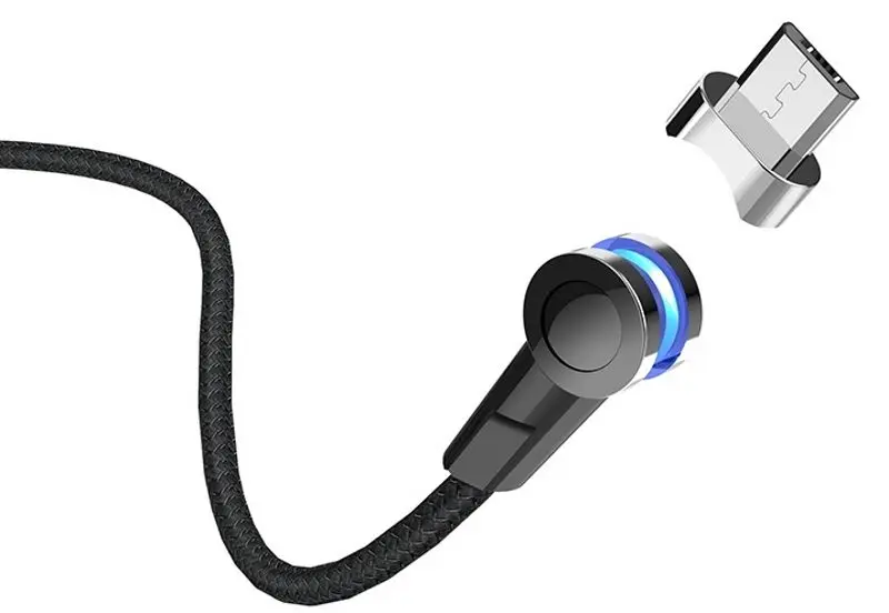 Кабель USB A to Micro-USB Hoco S8 Magnetic 1.2m (Black)