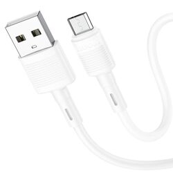 Кабель USB-A to Micro USB Hoco X83 Victory 1м (White)