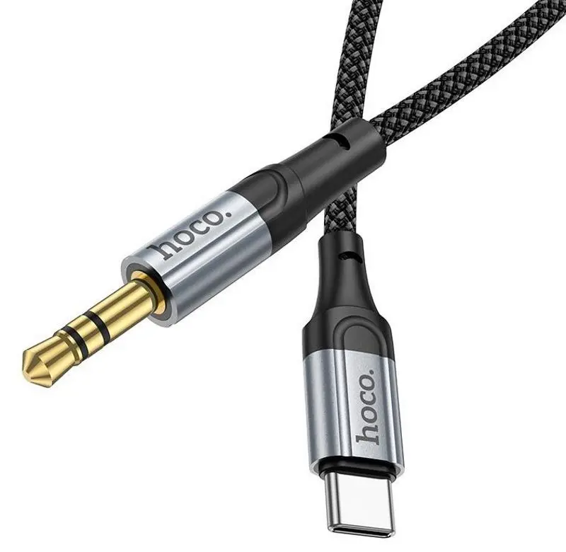 Cablu USB-C to 3.5mm Hoco UPA26 1m (Black)