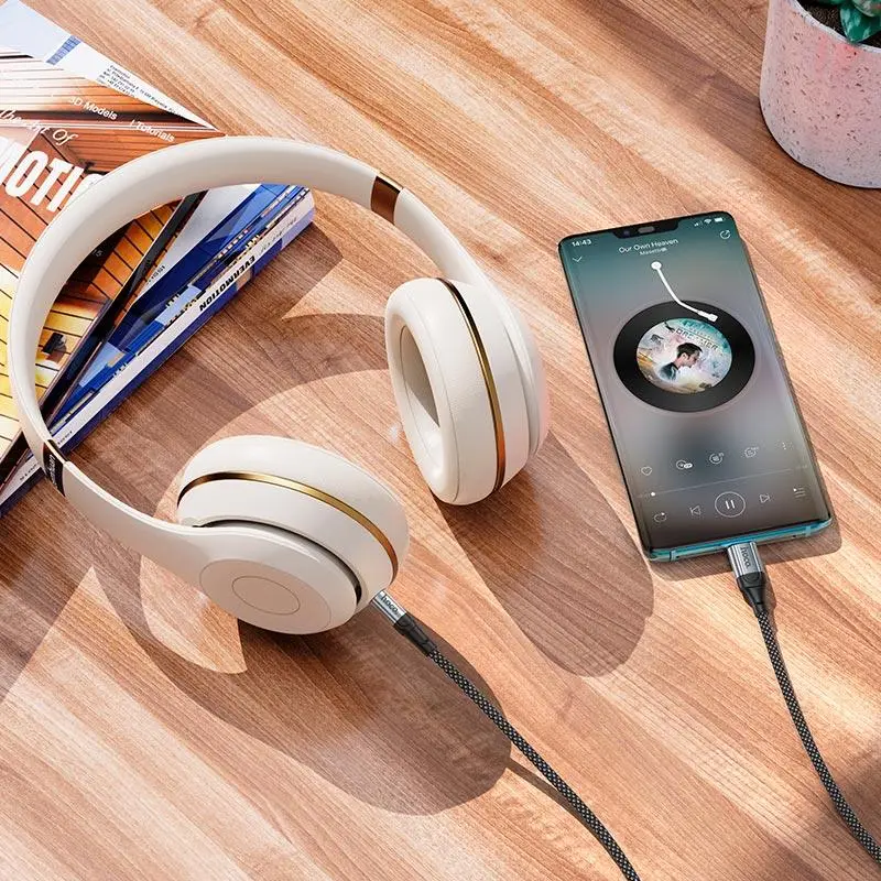 Cablu USB-C to 3.5mm Hoco UPA26 1m (Black)